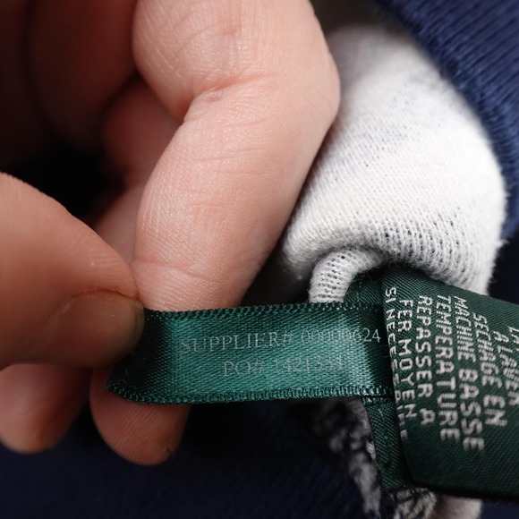 Ralph Lauren Sweater Womens L Blue White Stripe Knit Pullover Sweatshirt Preppy - Picture 9 of 11